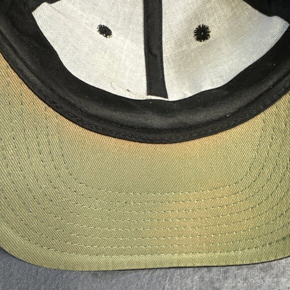 Vintage 90s Nike Swoosh Black Baseball Hat Made in Taiwan Adjustable Cap Y2K - Picture 8 of 13